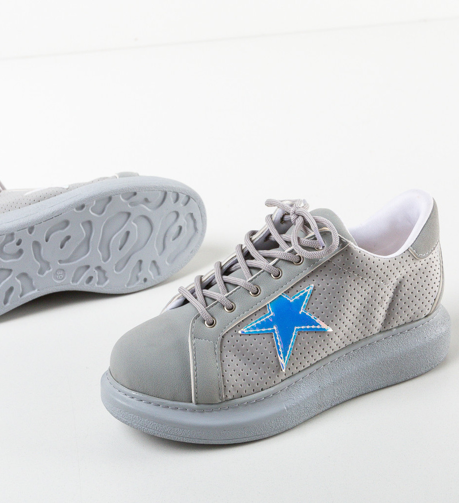 Sneakers Dama Feet Gri - Confort Sport - imagine 7