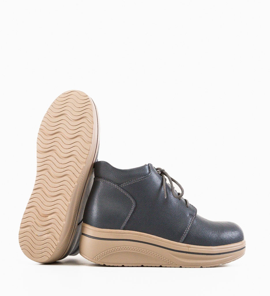 Pantofi Casual Palerma Gri - Confort & Stil - imagine 6