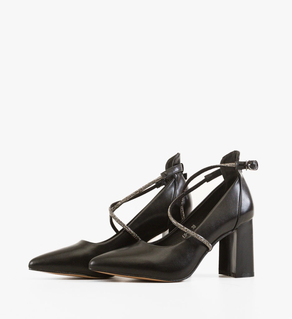 Pantofi cu Toc Lease Negri | Eleganță Atemporală - imagine 5