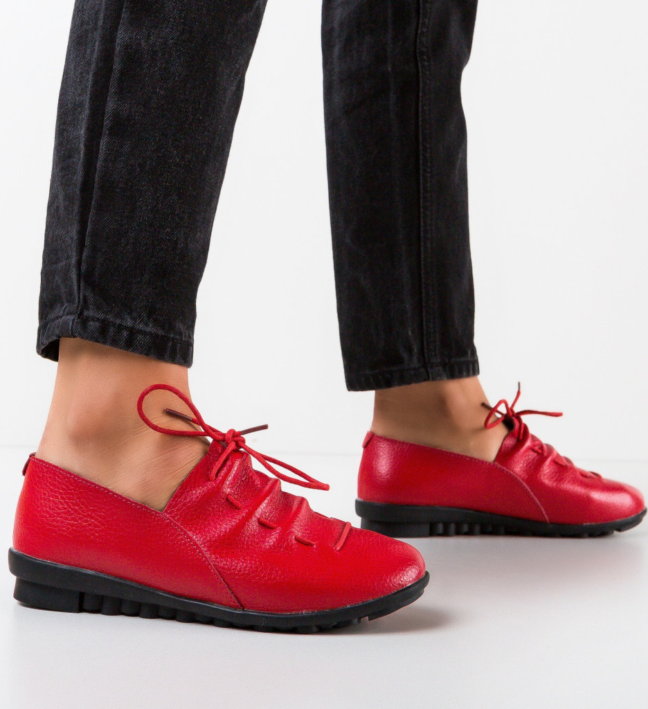 Pantofi Casual Dama Rosii - Confort si Stil - imagine 3