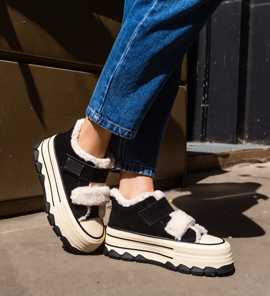 Sneakers Dama Ojuh Negri - Confort și Stil - imagine 3