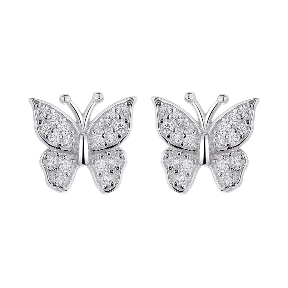 Cercei argint 925 fluture JW731 Haifeng cu zirconiu
