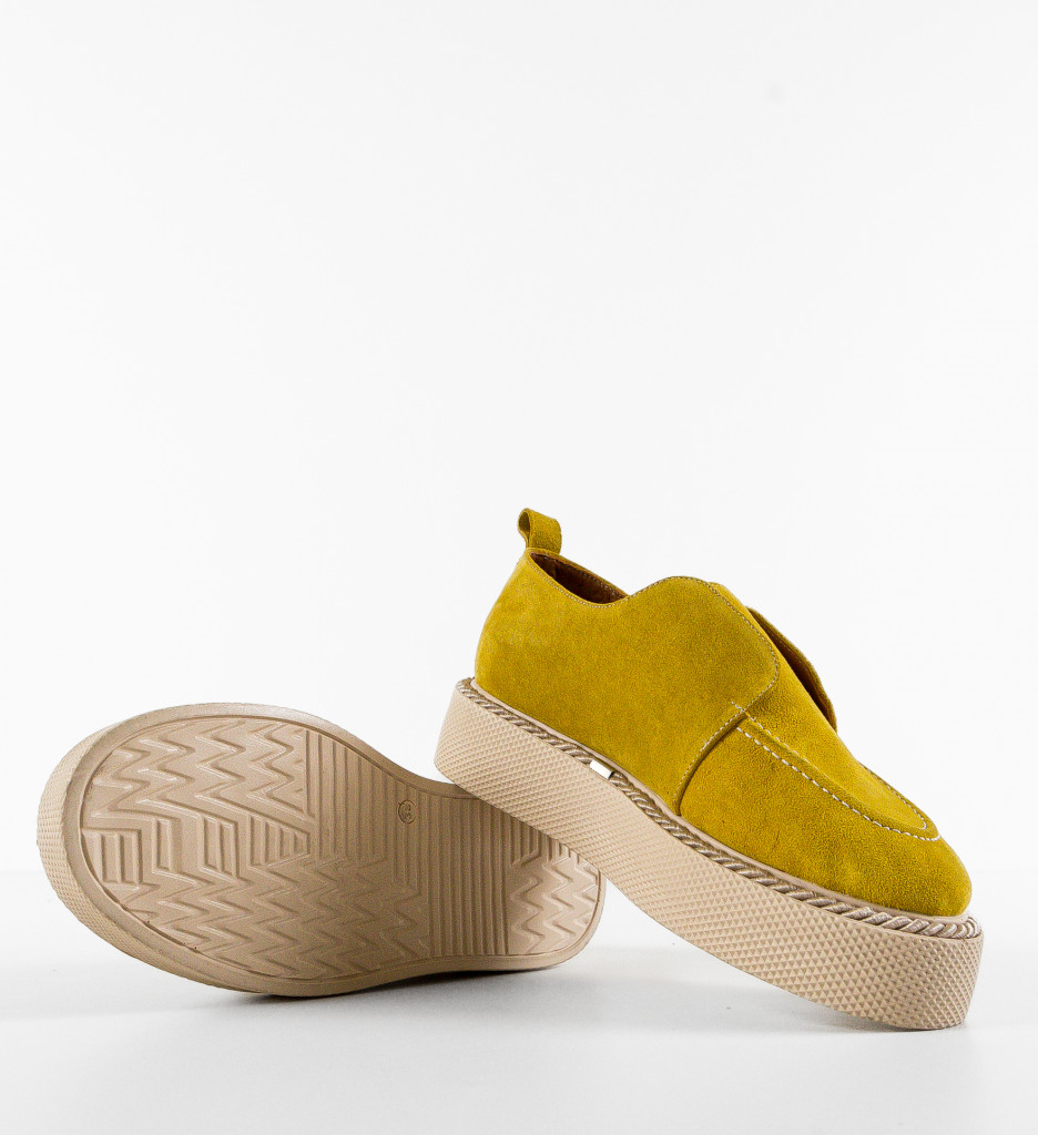 Pantofi Casual Galbeni – Stil Unic și Confort - imagine 7