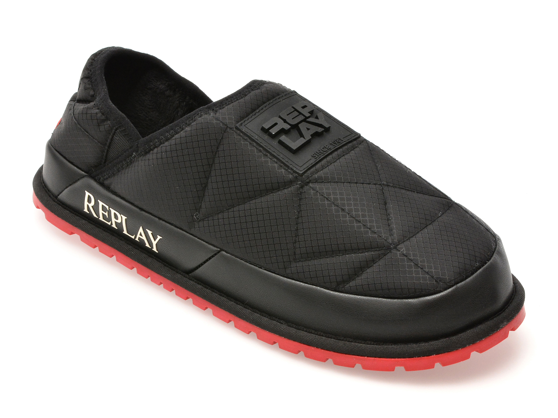 Papuci Replay Negri Confort Slip-On