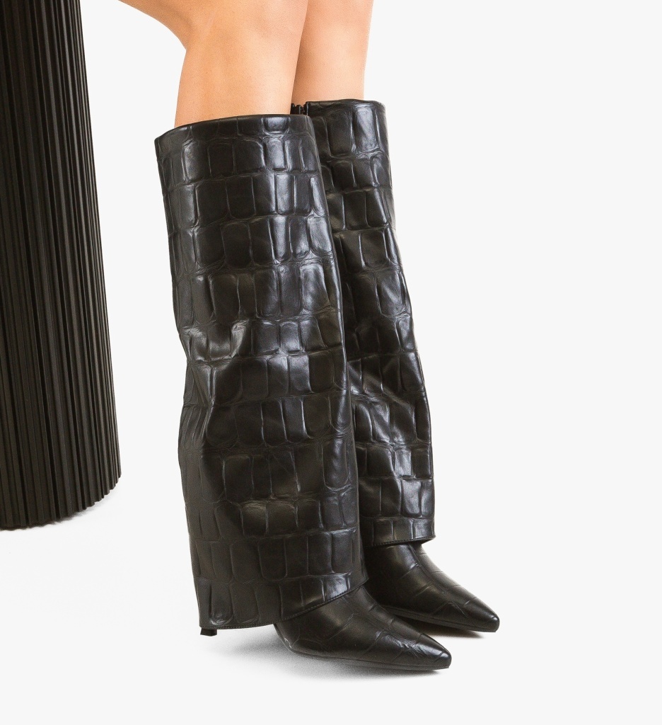 Cizme Dama Zanyr Negre - Elegante si Comode - imagine 5