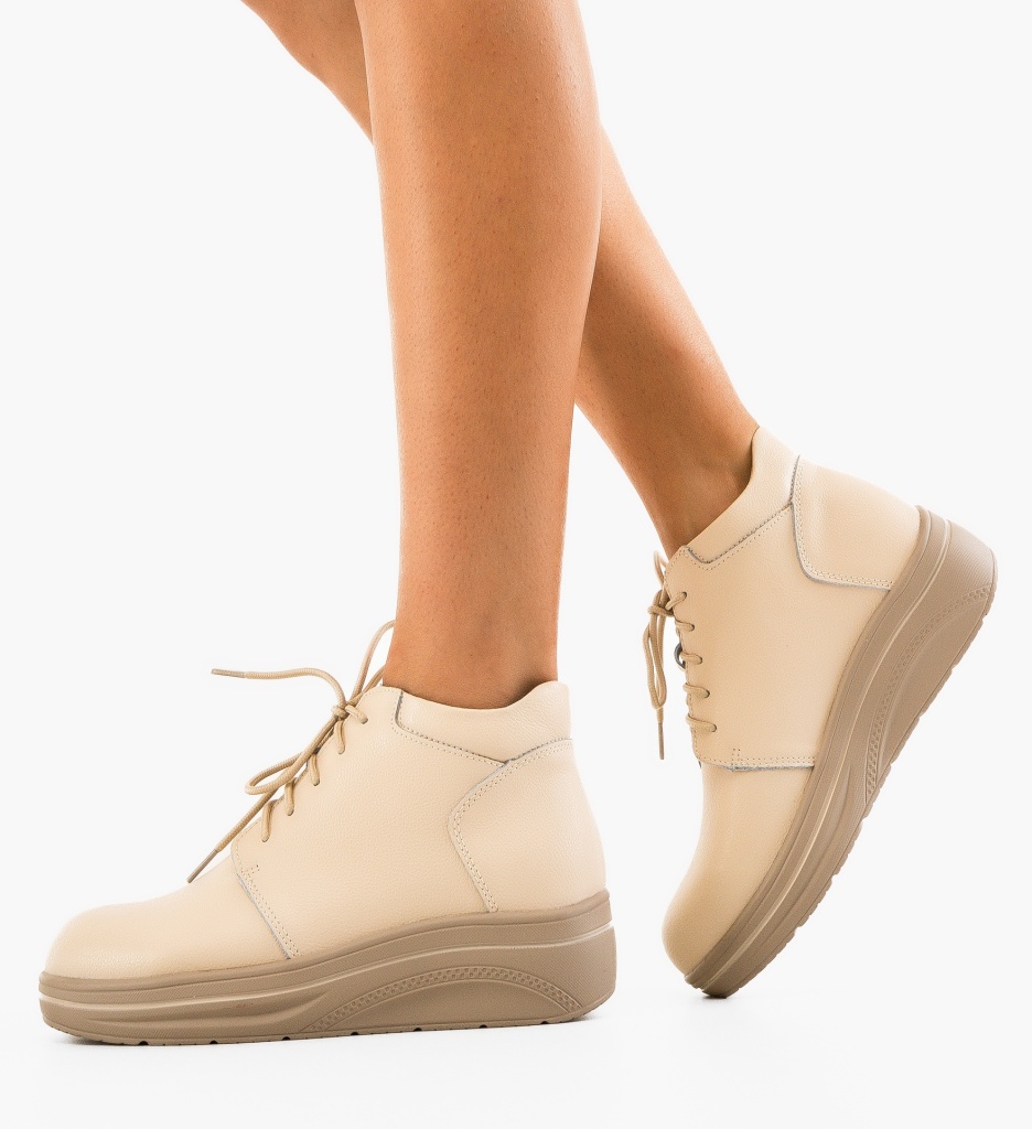 Pantofi Casual Palerma Bej - Confort și Stil - imagine 4
