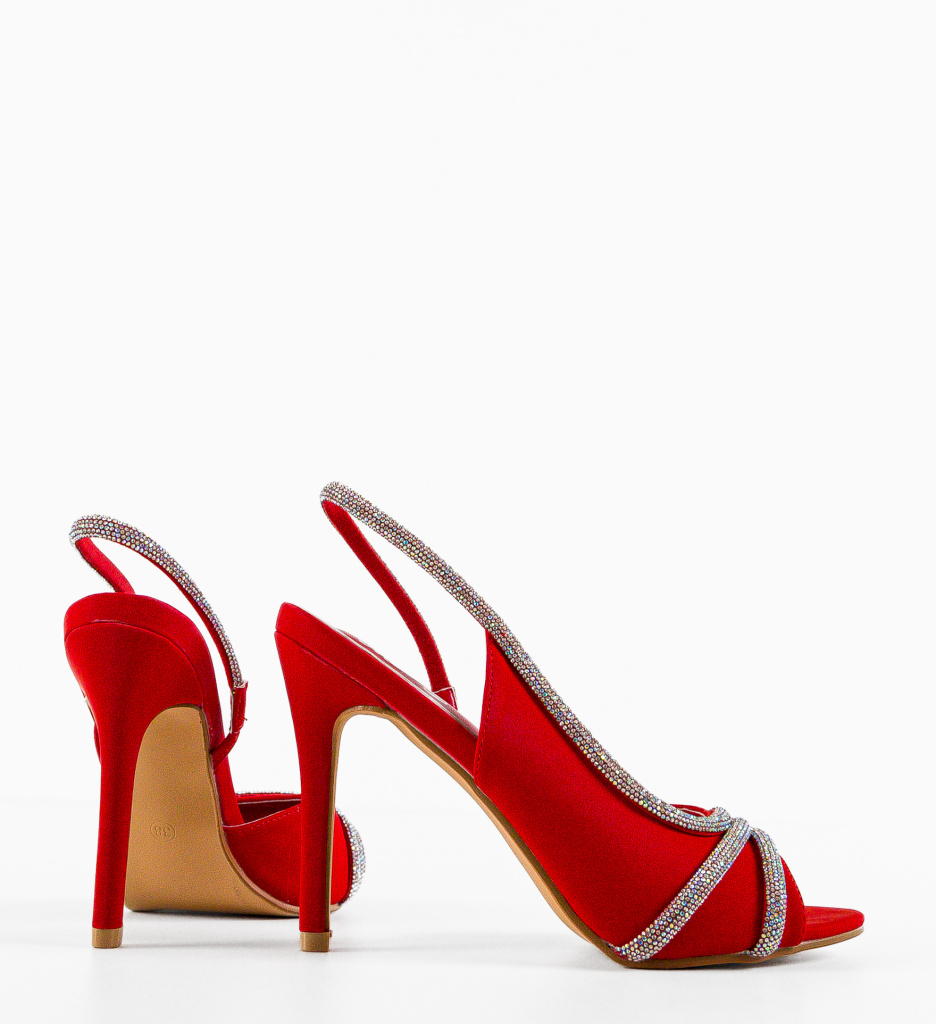 Sandale cu toc Toon Rosii - Eleganță și Stil - imagine 6