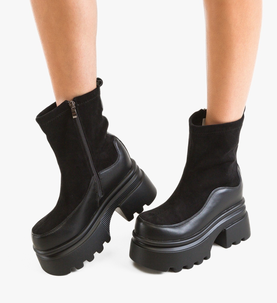 Ghete Dama Trick Negre | Stil si Confort - imagine 2
