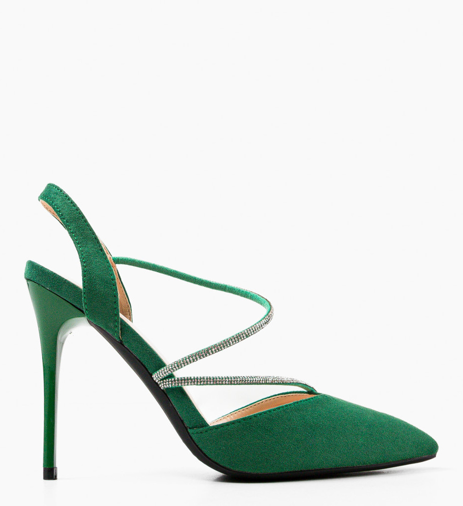 Pantofi cu toc Tuay Verzi - Eleganță maximă - imagine 4