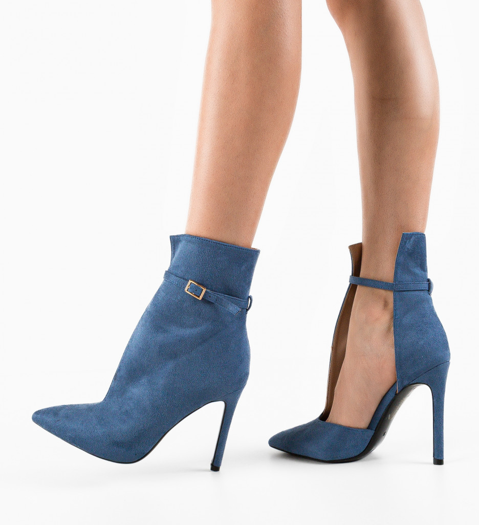 Botine Dama Albastre Lochla - Confort și Stil - imagine 3