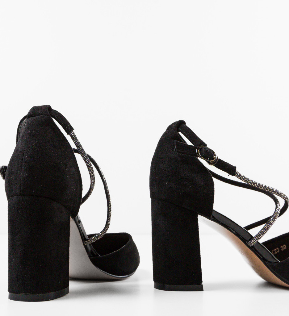 Pantofi Saekya Negri Eleganți cu Toc - imagine 8