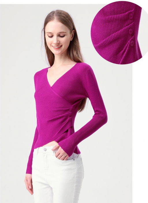Pulover Fucsia Porta Fortuna | Design Elegant