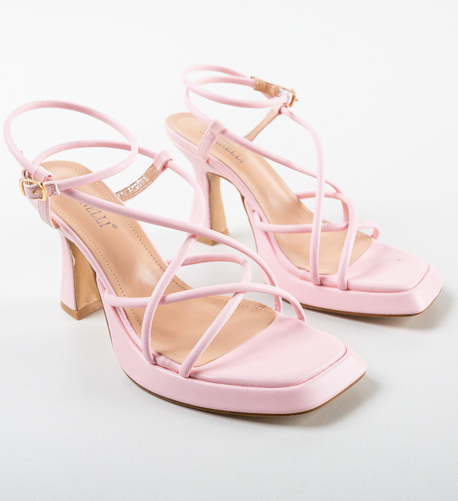 Sandale Filipina Roz cu Toc - Eleganță și Stil - imagine 5