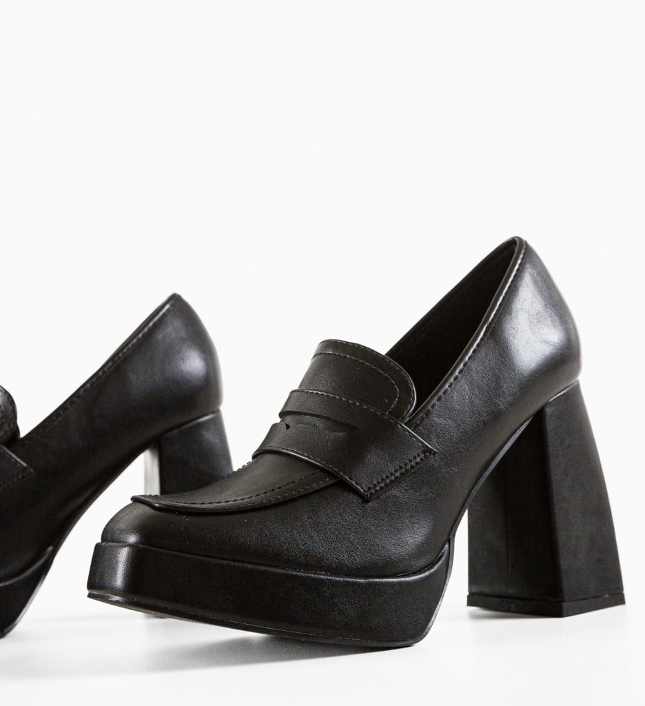 Pantofi Dama Pruit Negri cu Toc Eleganți - imagine 13