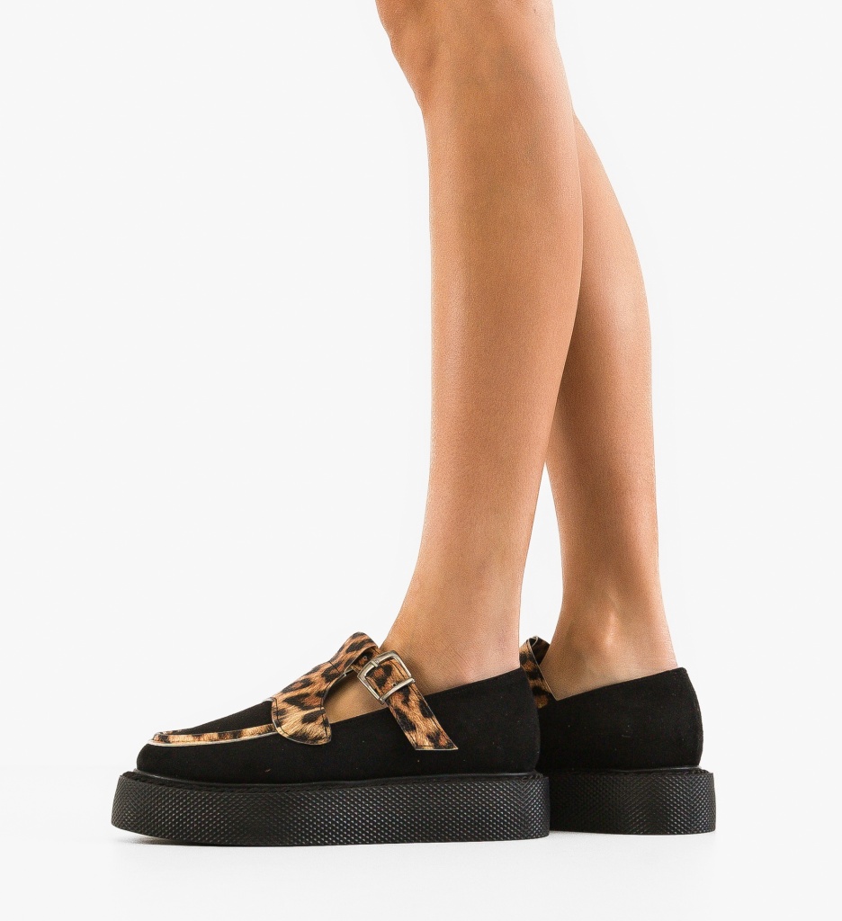 Pantofi Casual Teylar Negri | Confort & Stil - imagine 3