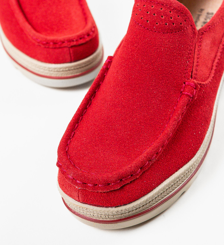 Pantofi Casual Smirno Roșii - Confort Zi Cu Zi - imagine 5