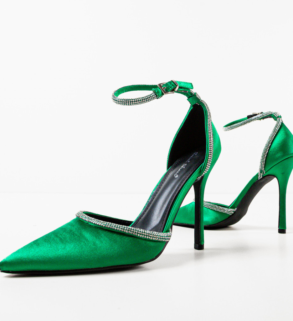 Pantofi dama Huff Verzi - Eleganță și Stil - imagine 7