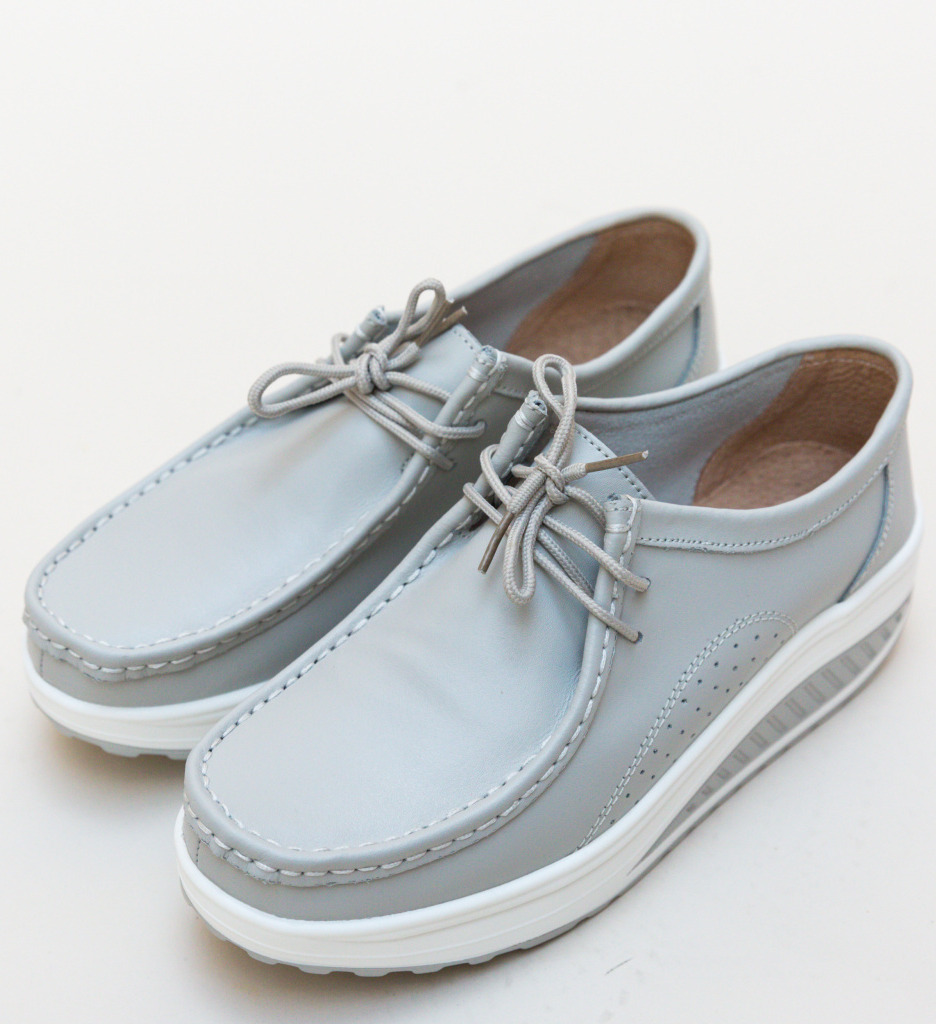 Pantofi Casual Roly Gri | Confort & Stil - imagine 5