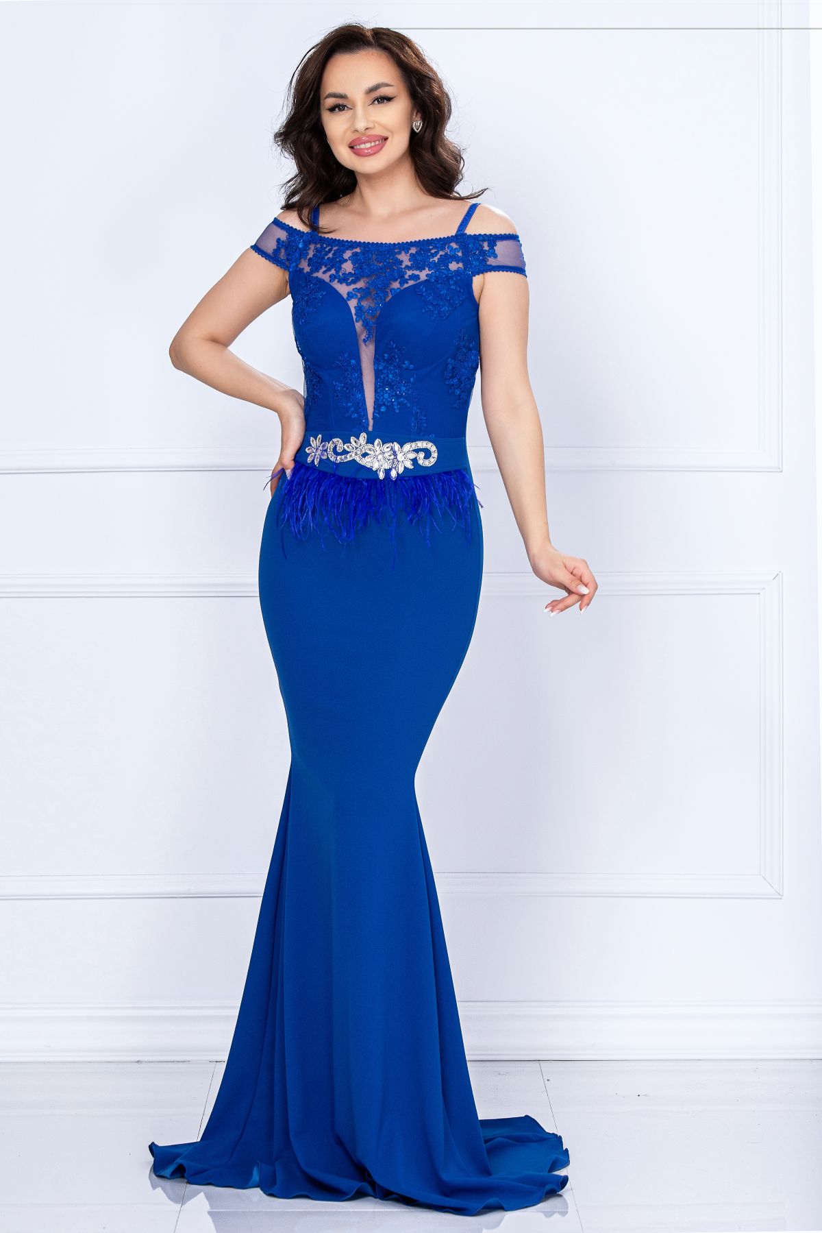 Rochie Chanttal Sirena Albastru Royal