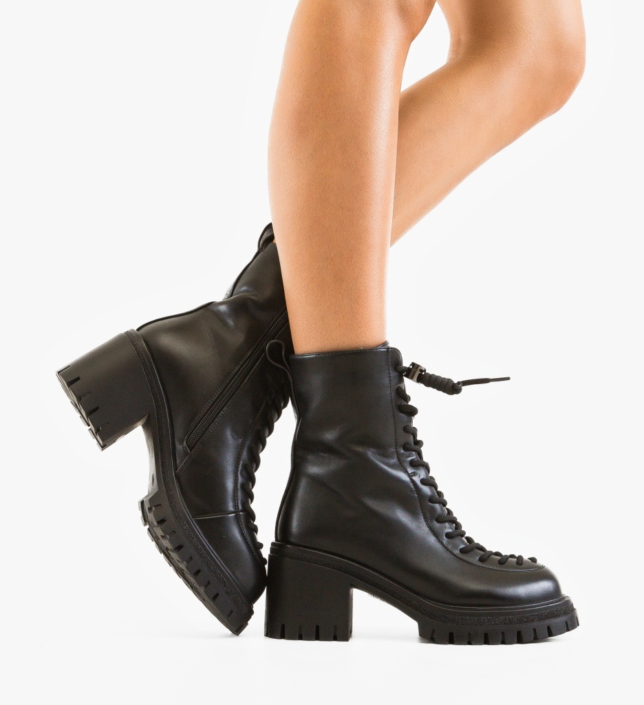 Botine Dama Zambry Negre - Eleganță Pură - imagine 2