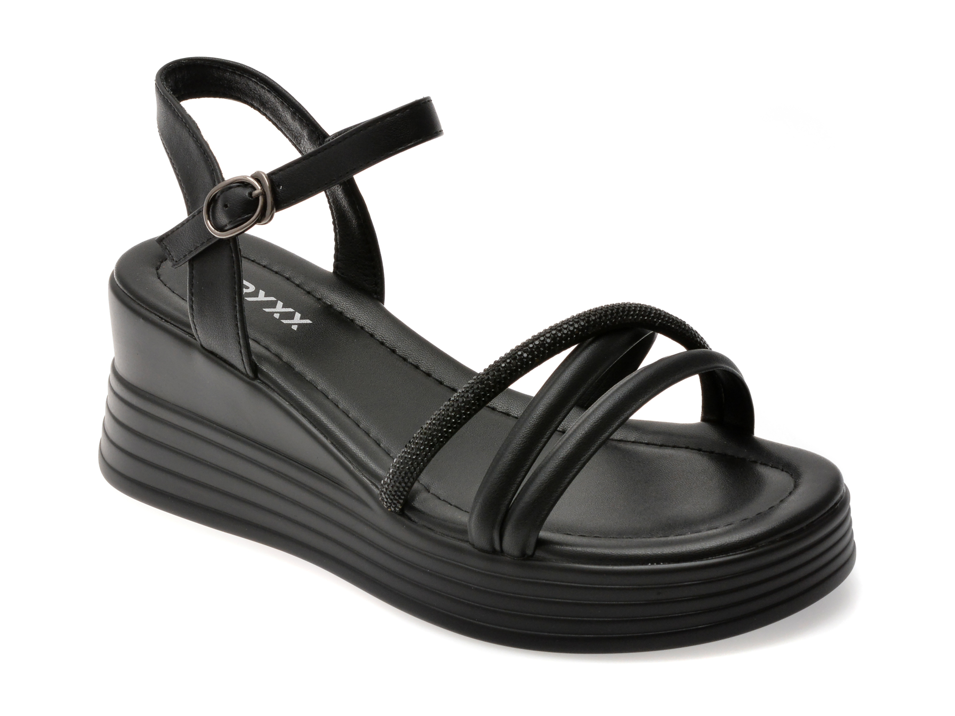 Sandale GRYXX Negre Piele Naturală | Eleganță