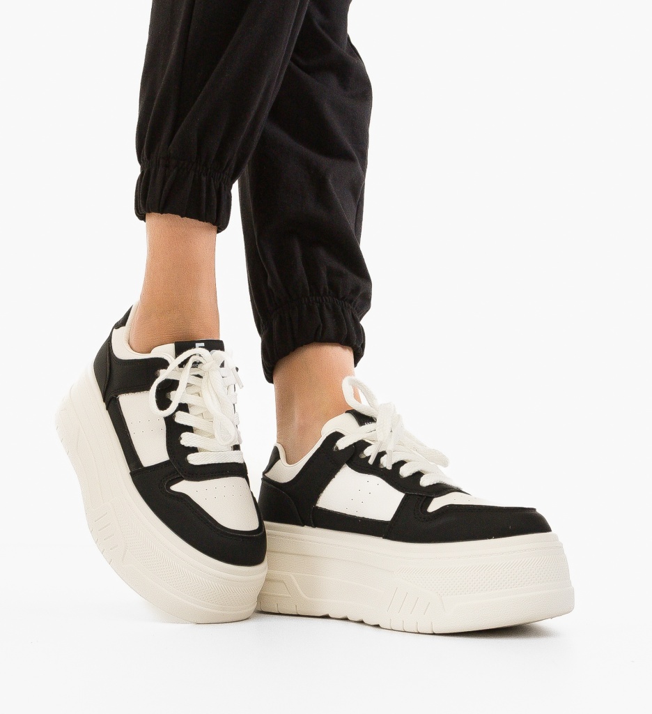 Sneakers Dama Sovan Negri - Confort și Stil