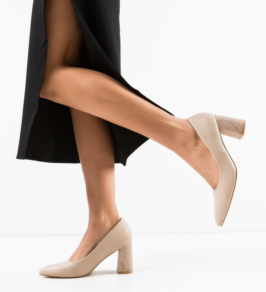 Pantofi Tuka Nude - Eleganță și confort - imagine 3
