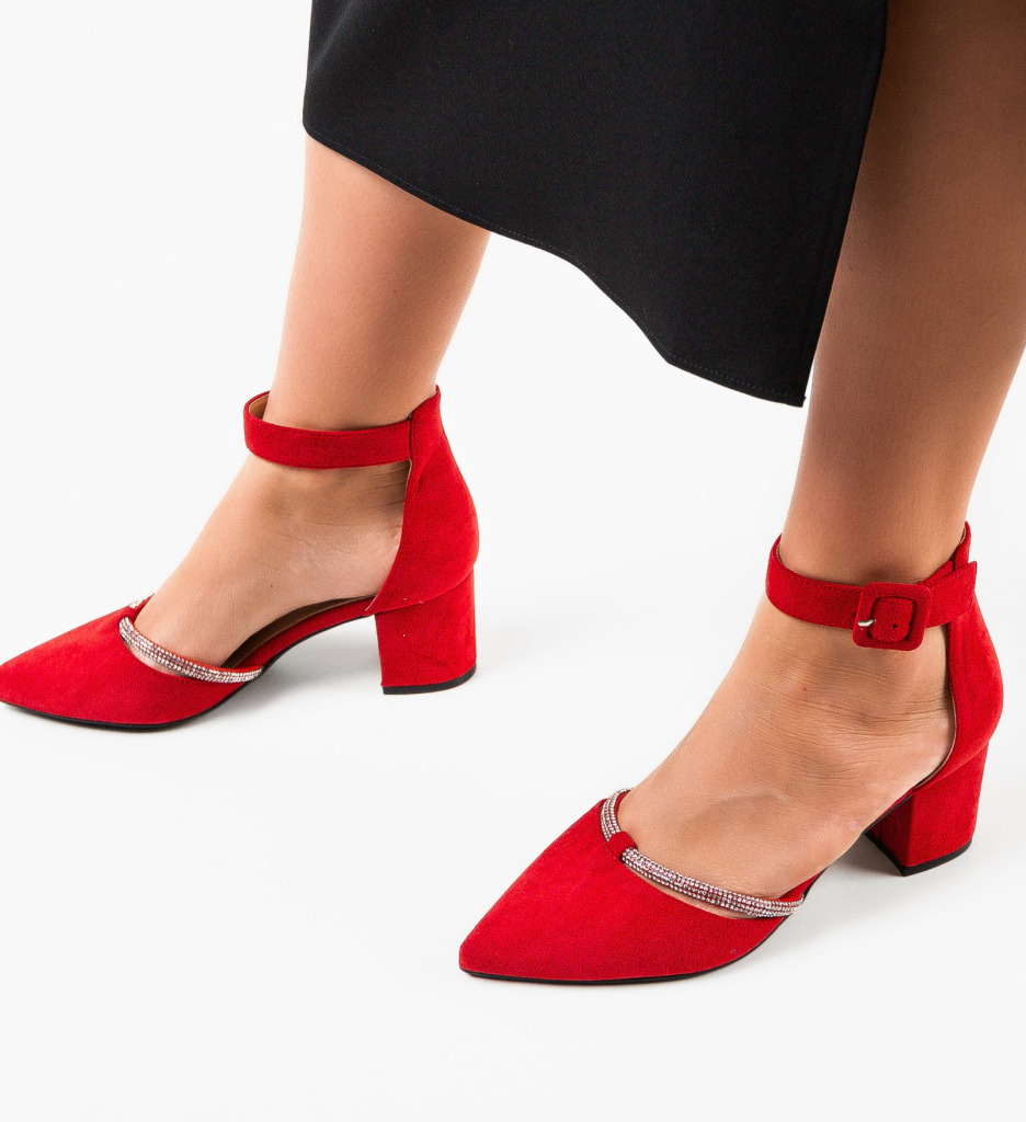 Pantofi Rosii Oficia - Eleganță la Birou - imagine 5