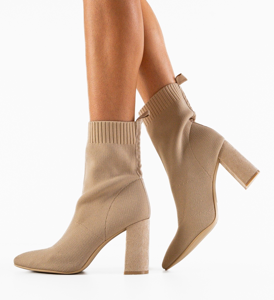 Botine Dama Vlasta Bej | Eleganță și Confort - imagine 4