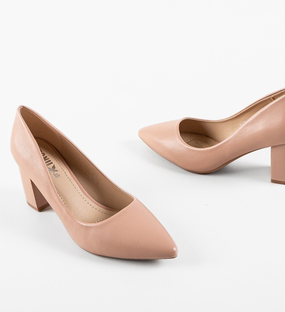 Pantofi cu toc Mylkay Roz - Eleganți și Moderni - imagine 11