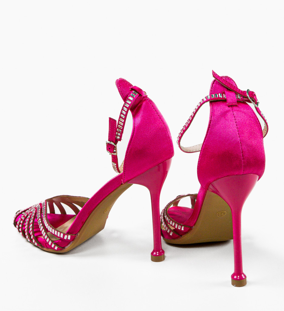 Sandale cu Toc Castellano Fuchsia - Eleganță și Stil - imagine 7
