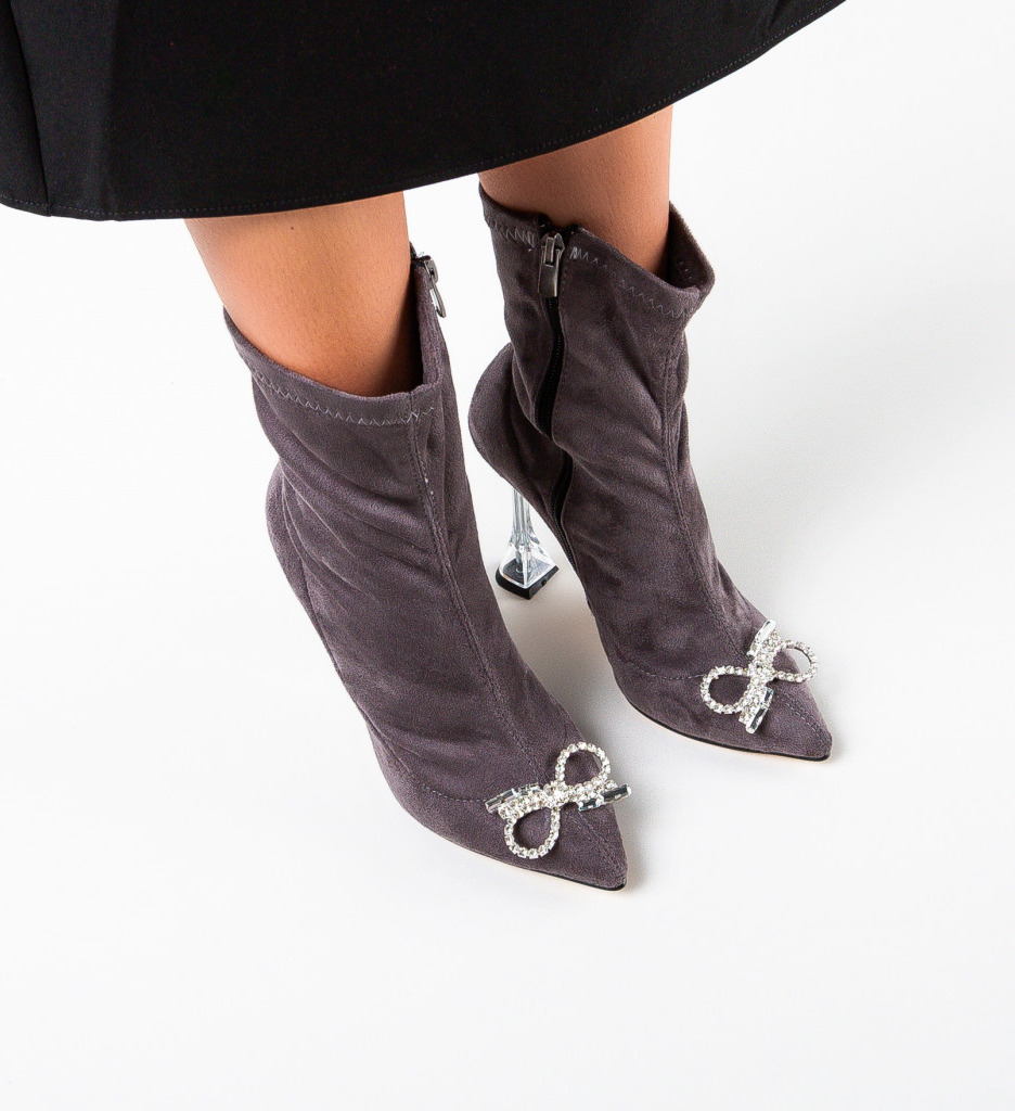 Botine Dama Deryny Gri | Stil si Confort - imagine 2