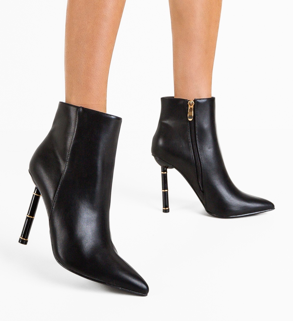Botine Dama Yannic Negre - Eleganță și Confort