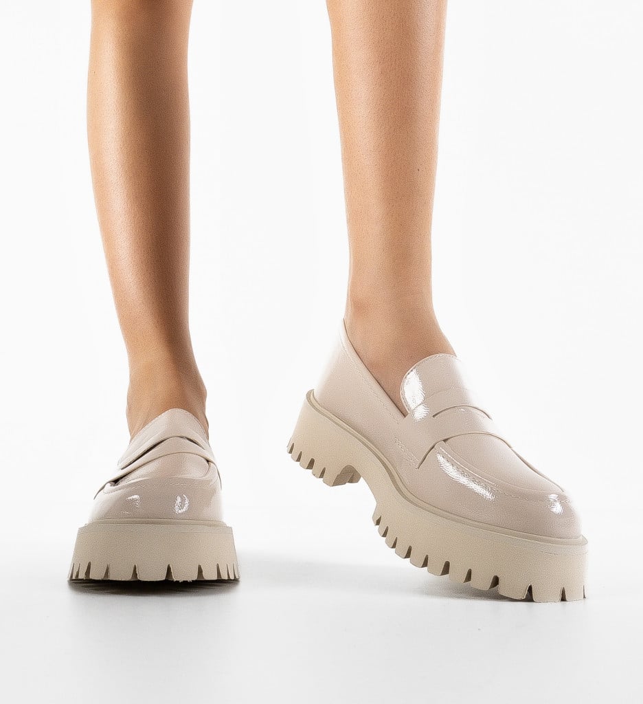 Pantofi Casual Kyra Bej - Confort și Stil Zilnic - imagine 4