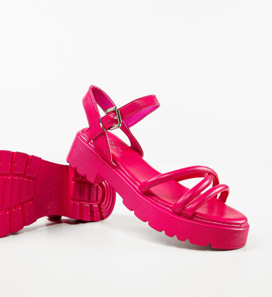 Sandale Dama Rusu Fuchsia - Eleganță și Confort - imagine 8