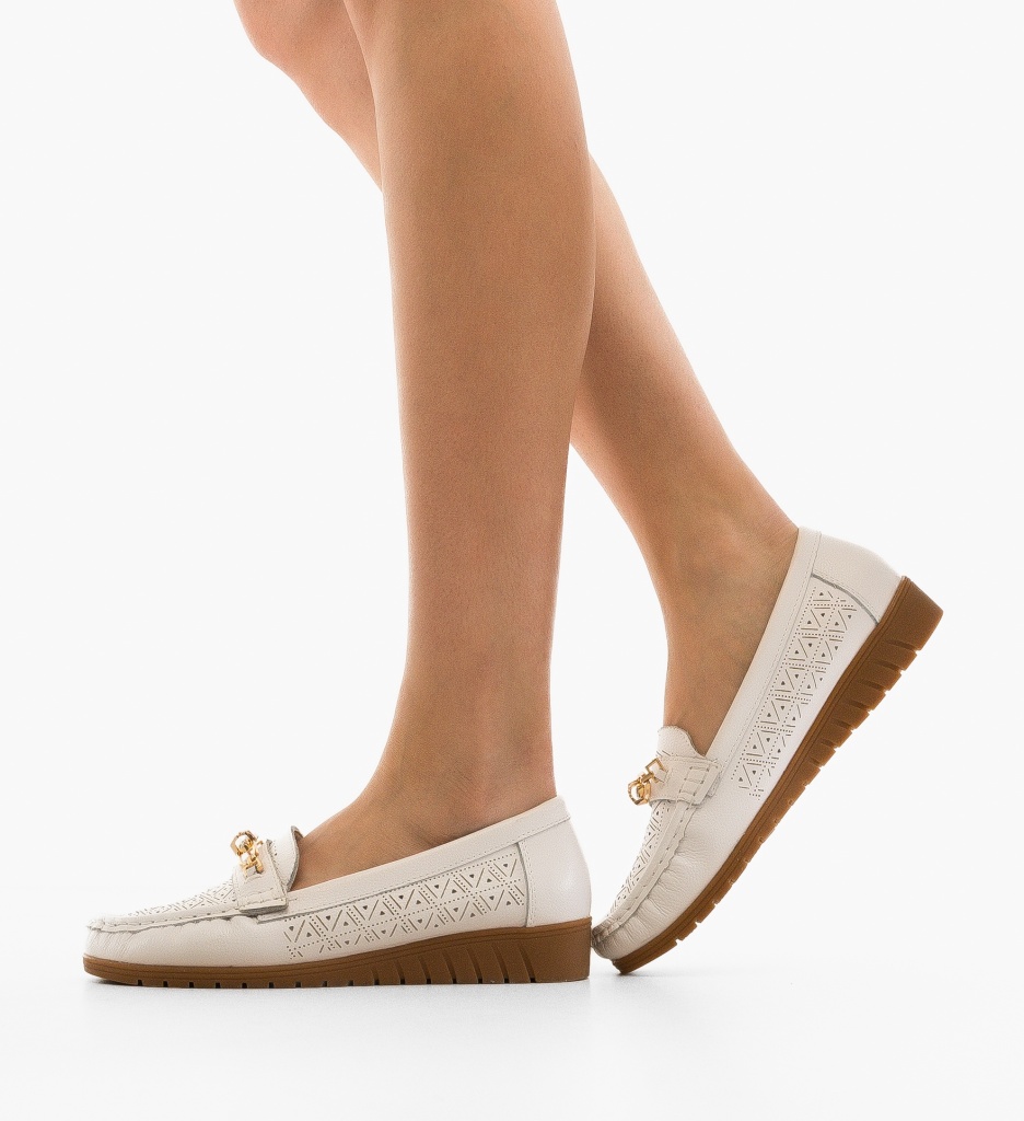 Espadrile Dama Chad Albe - Confort și Stil - imagine 2