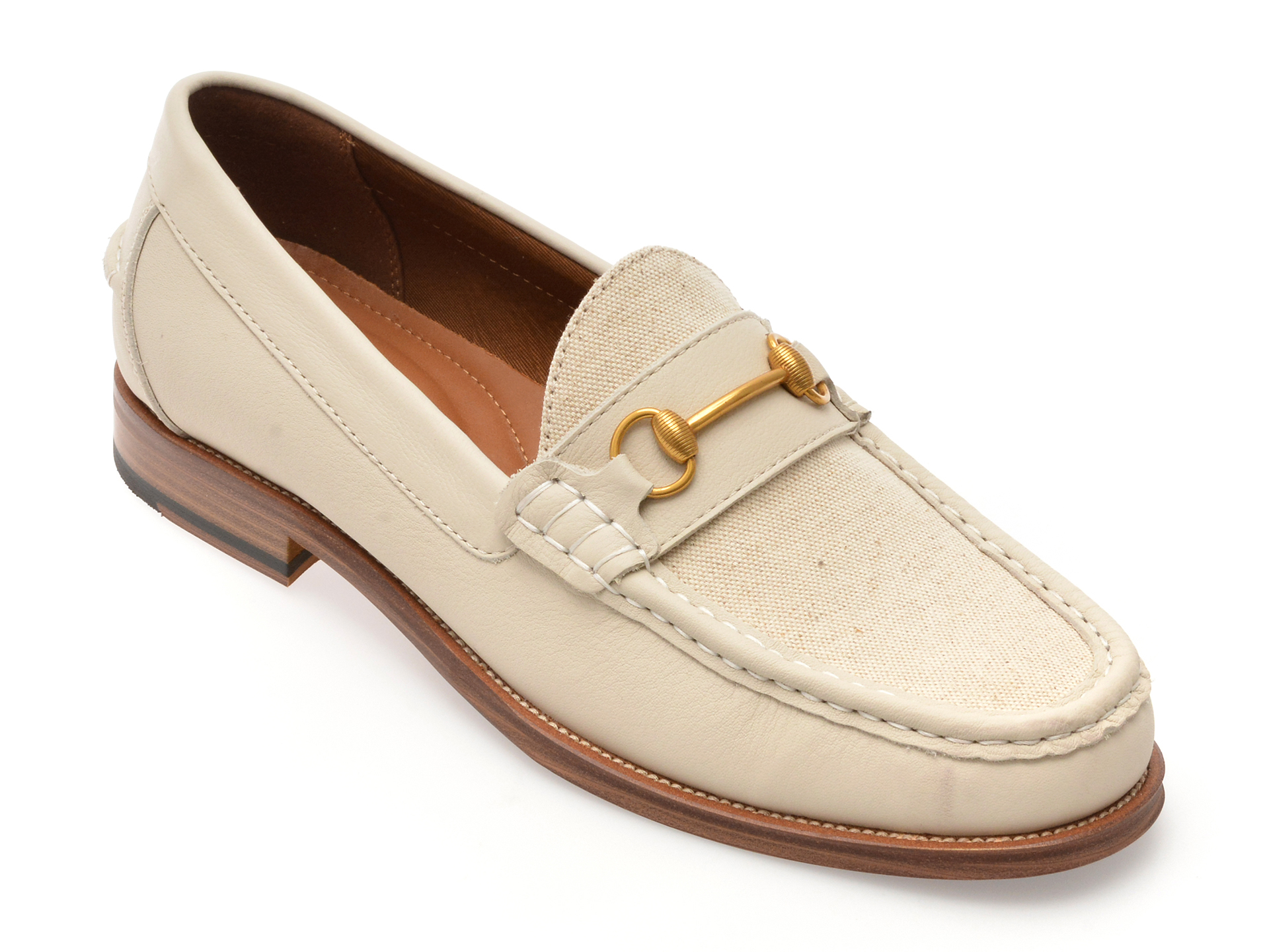 Mocasini ALDO WILDWOOD bej piele naturală