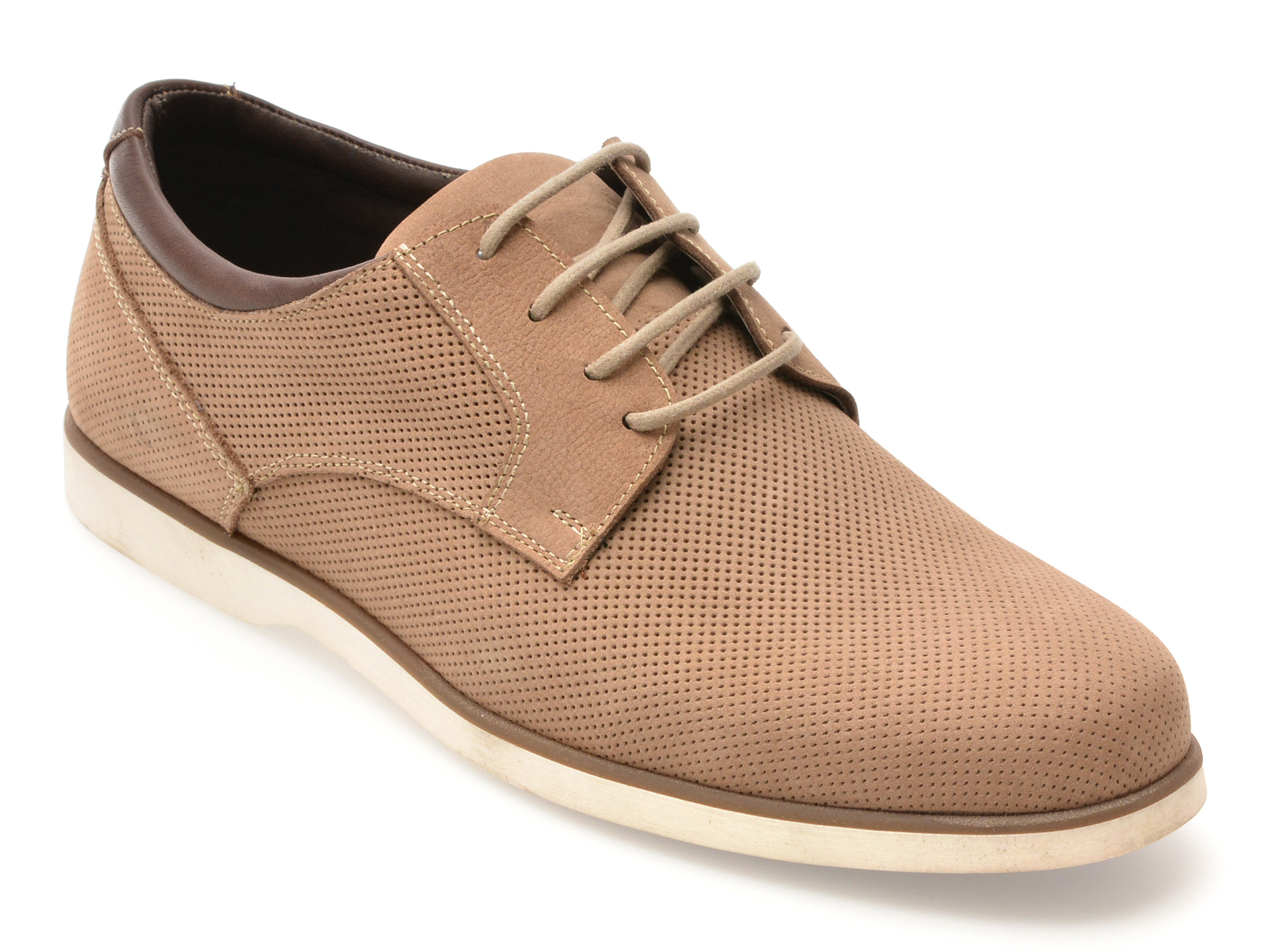 Pantofi OTTER Bej din Nabuc - Confort și Stil