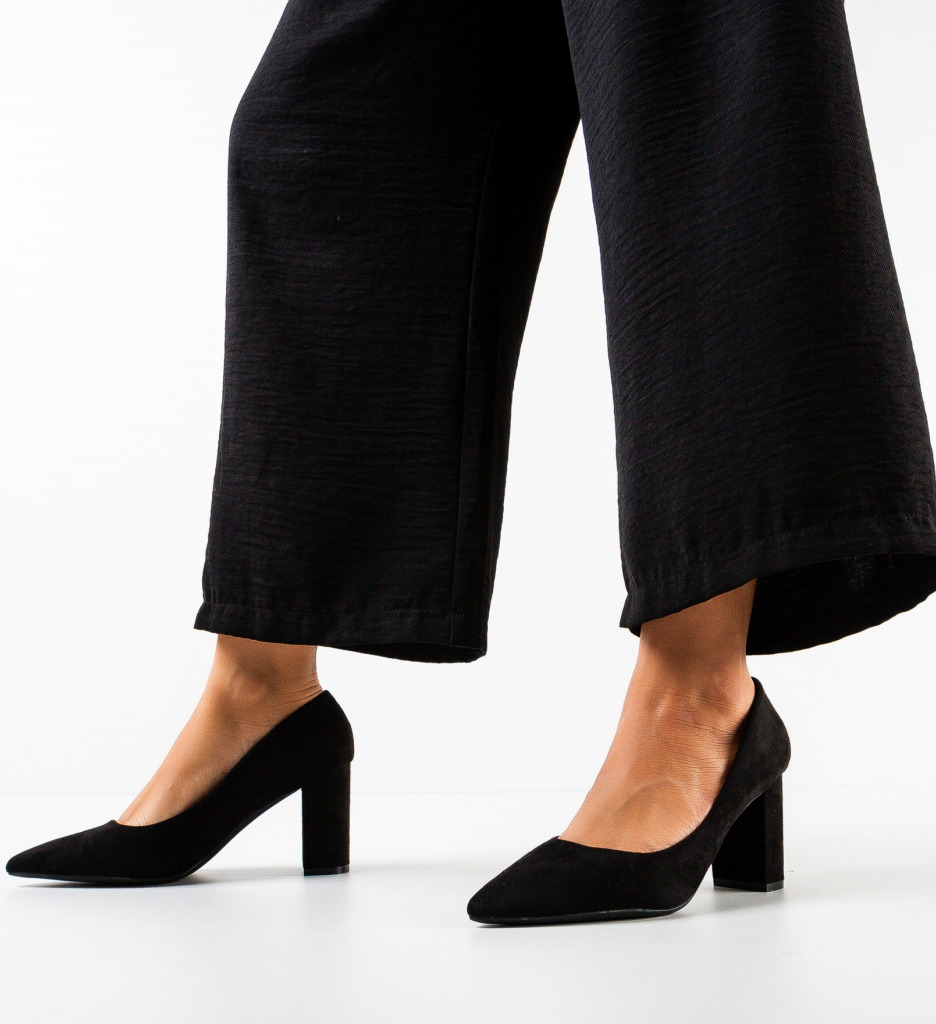 Pantofi Dama Horton Negri | Eleganță și Stil - imagine 2