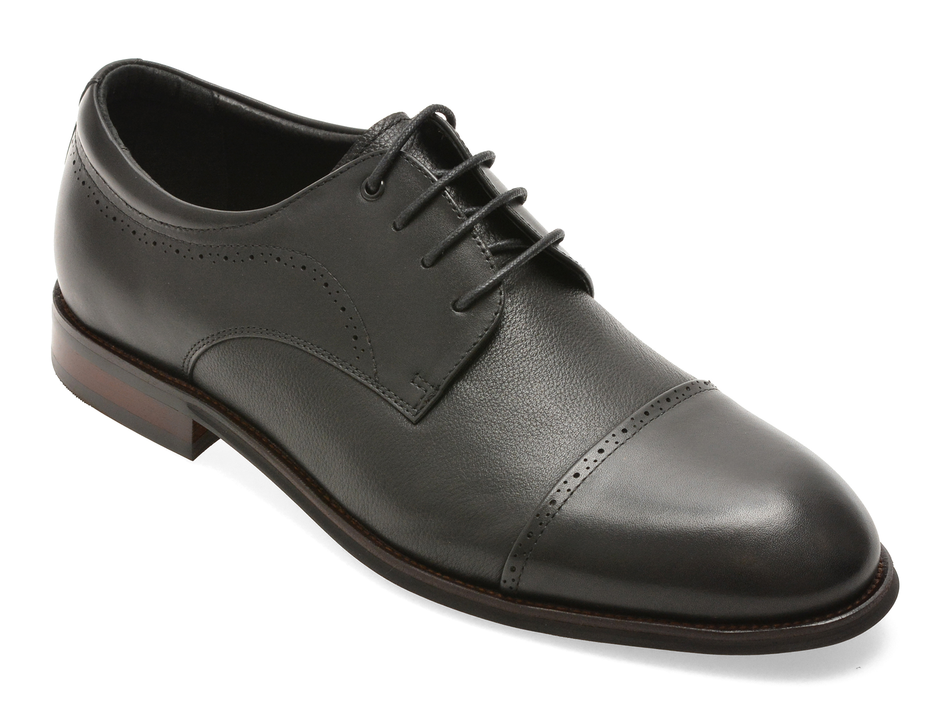 Pantofi Epica Negri Piele Naturală