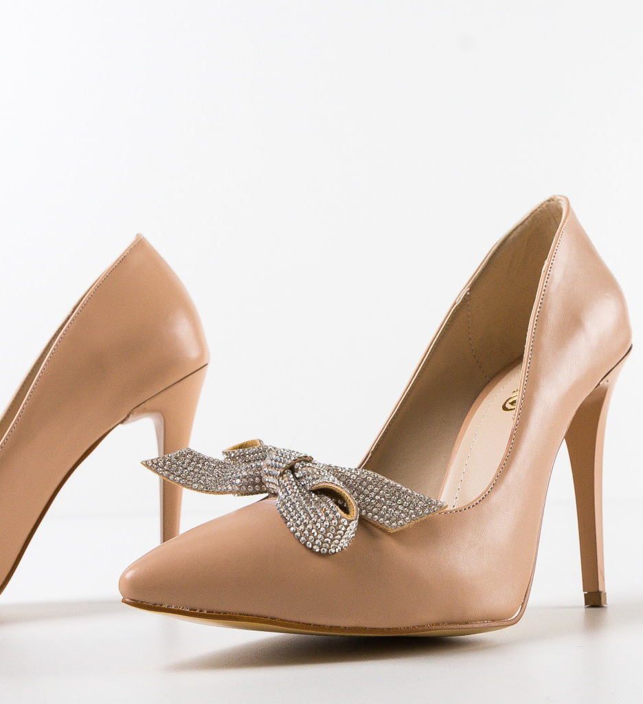 Pantofi cu Toc Fanse Bej - Eleganță și Stil - imagine 6