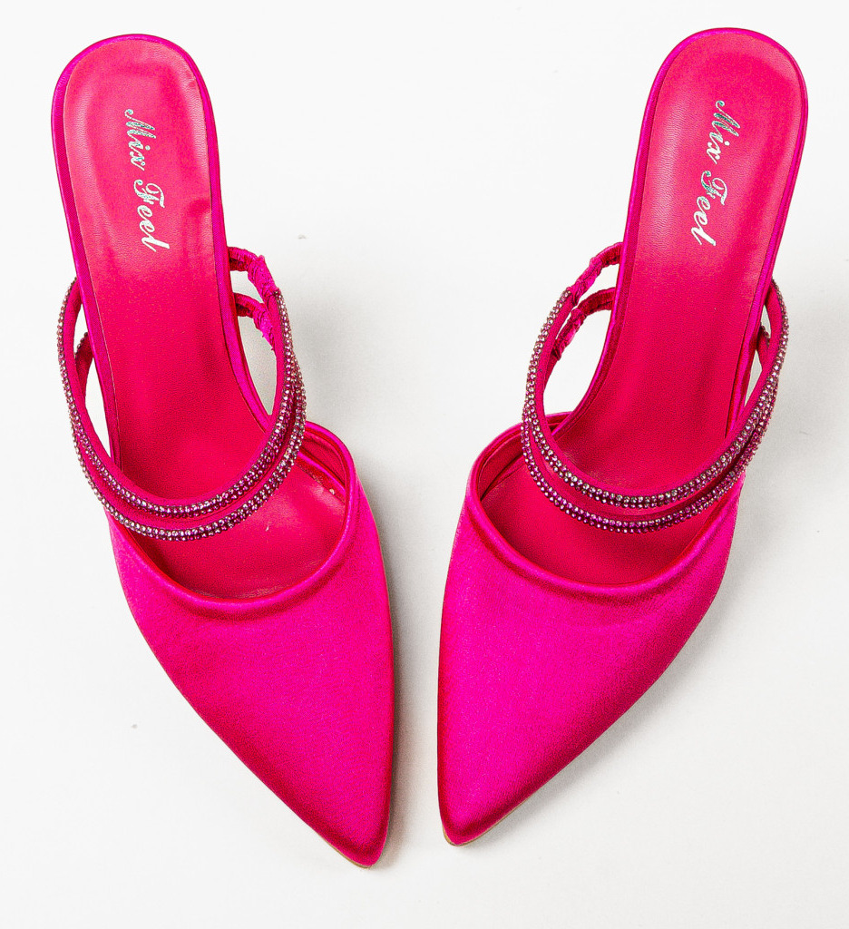 Pantofi cu Toc Fuchsia Ilean | Eleganță și Stil - imagine 7