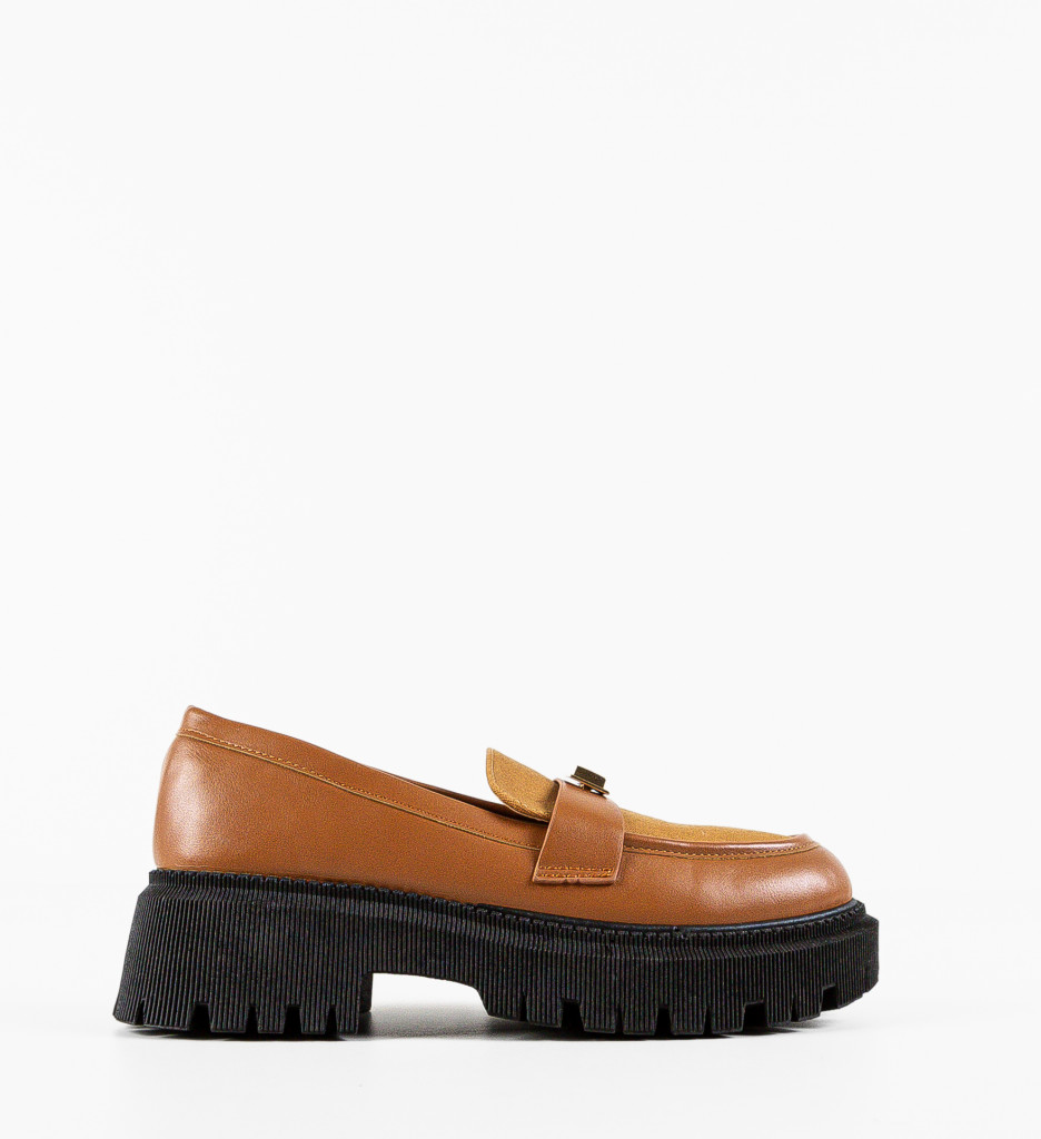 Pantofi Casual Salma Camel - Confort Zilnic - imagine 5