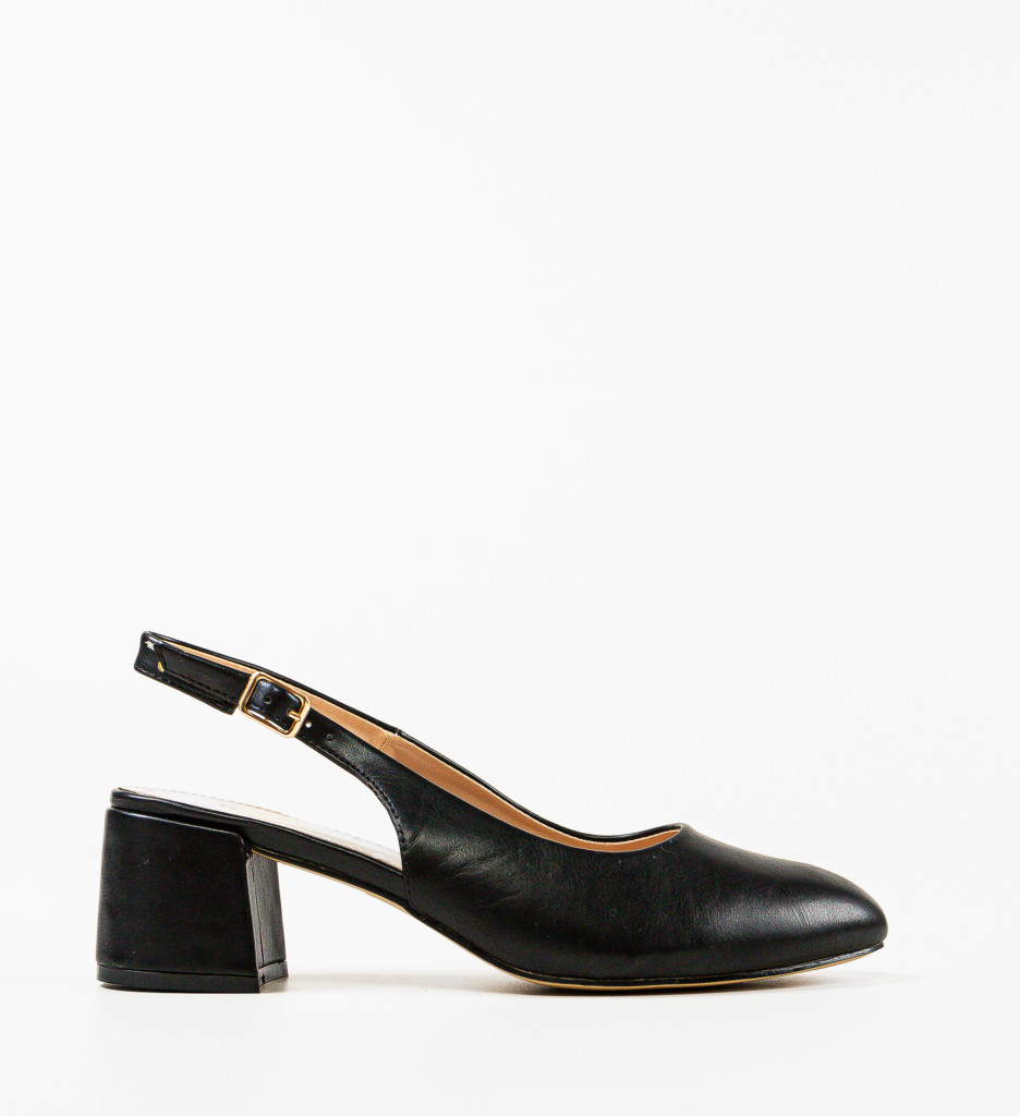 Pantofi Kytal Negri Eleganți cu Toc - imagine 4