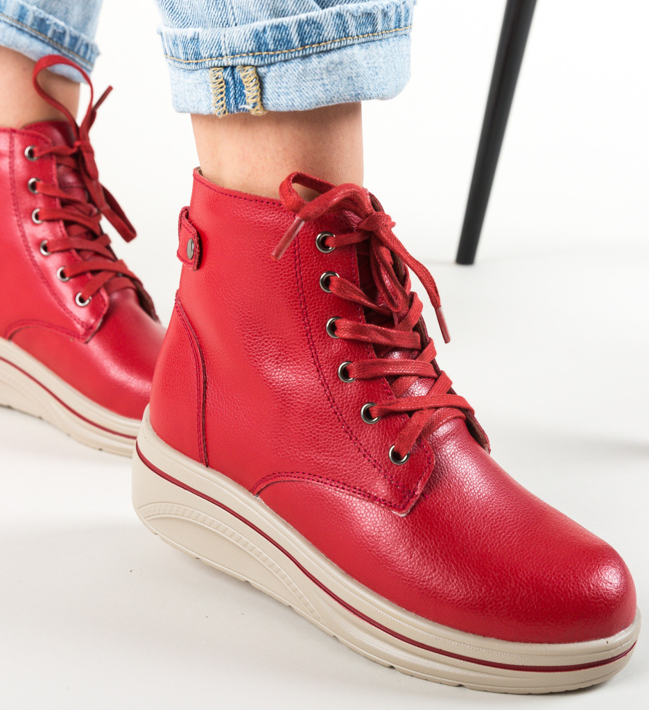 Pantofi Casual Lakiob Rosii - Confort & Stil - imagine 4