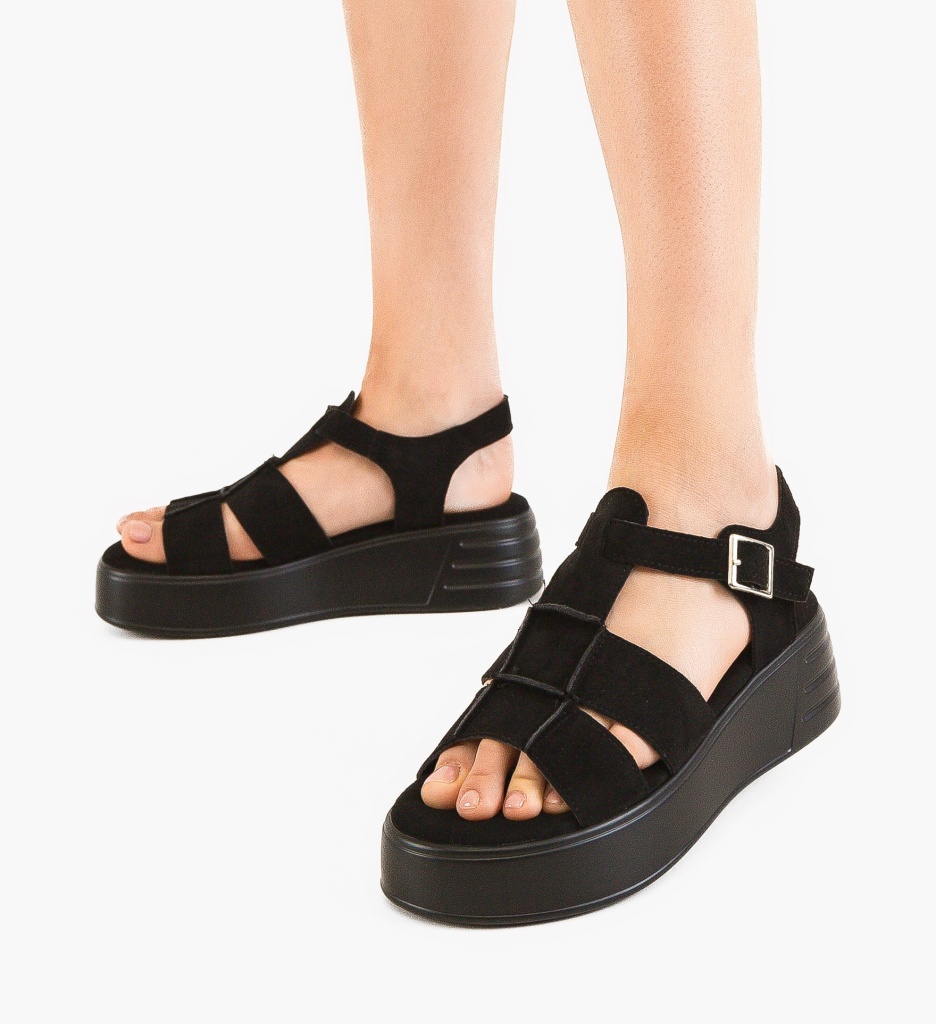 Sandale Dama Gemeyt Negre - Stil Versatil - imagine 3