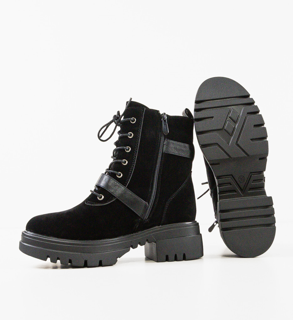 Ghete Dama Choper Negre - Stil & Confort - imagine 5