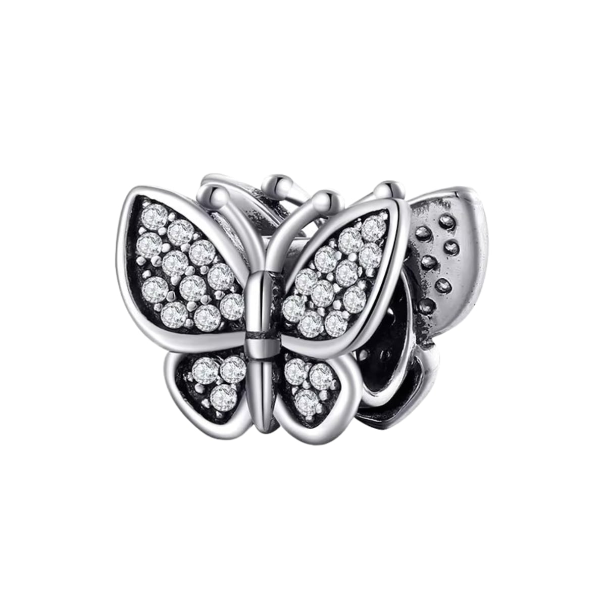 Charm Fluture Argint Delis - Eleganță și Strălucire