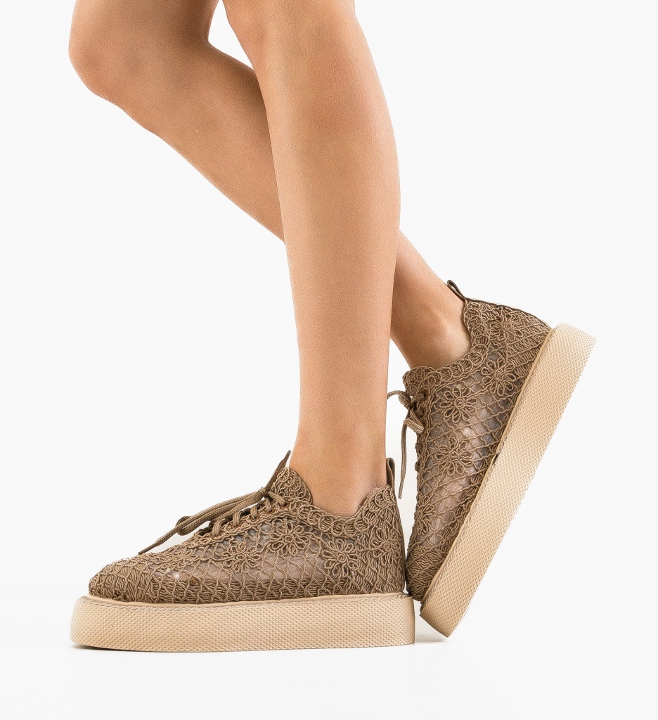 Pantofi Ystory Khaki - Confort și Eleganță Casual - imagine 3