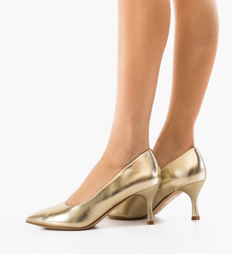 Pantofi dama Klaak Aurii eleganți cu toc - imagine 3